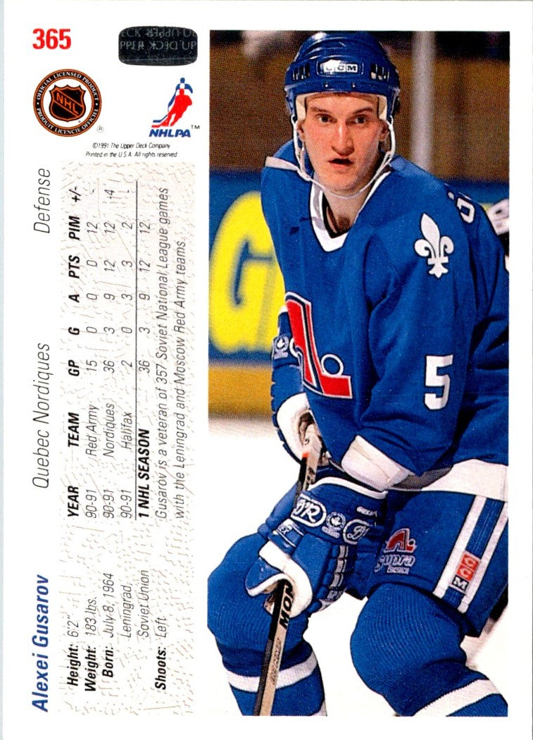 1991 Upper Deck Alexei Gusarov