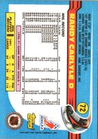 1991 Topps Randy Carlyle #72
