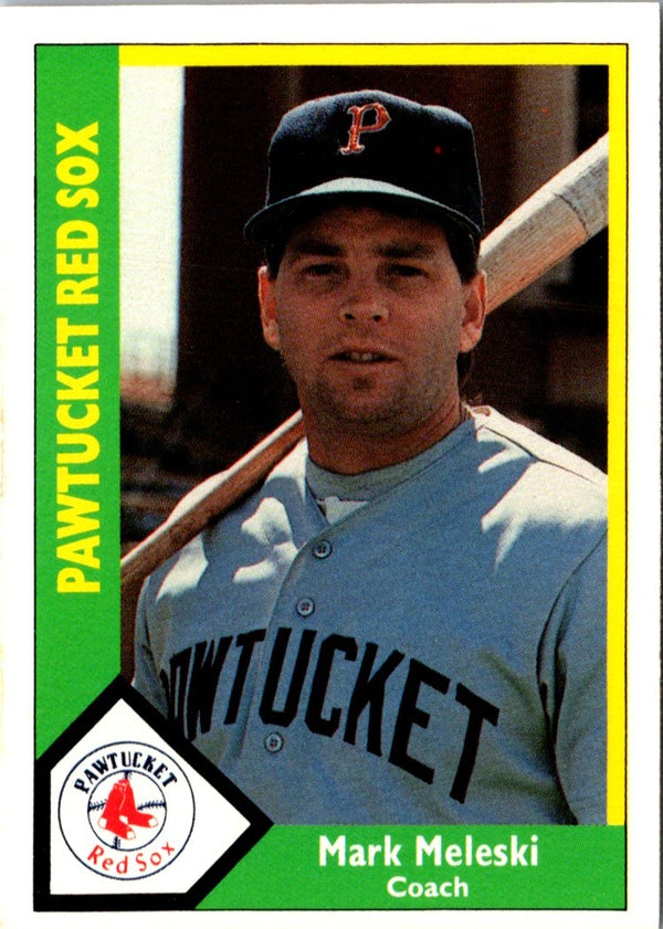 1990 CMC Pawtucket Red Sox Mark Meleski #8