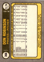 1981 Fleer Don Robinson #366