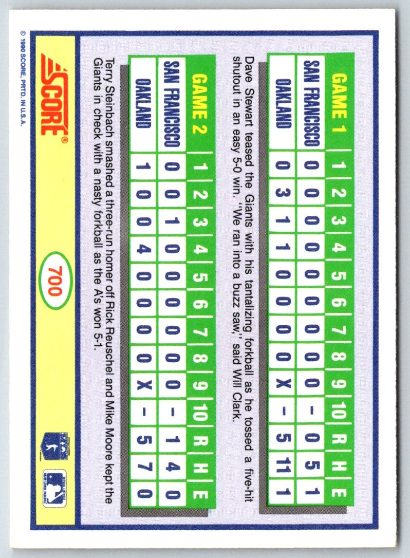1991 Topps Cracker Jack II Dave Stewart