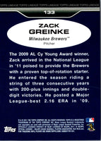 2011 Topps Lineage Zack Greinke #133