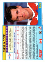 1991 Score Canadian Bilingual Sylvain Cote #596