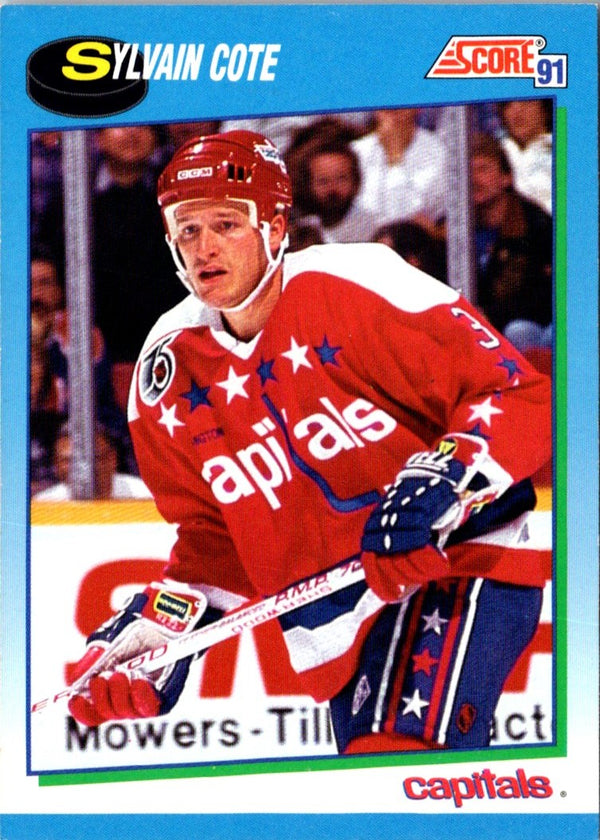 1991 Score Canadian Bilingual Sylvain Cote #596