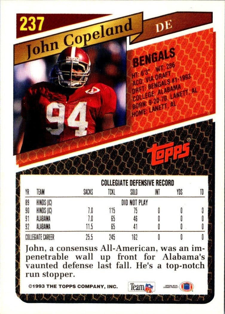 1993 Topps John Copeland