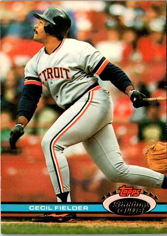 1991 Stadium Club Cecil Fielder #186