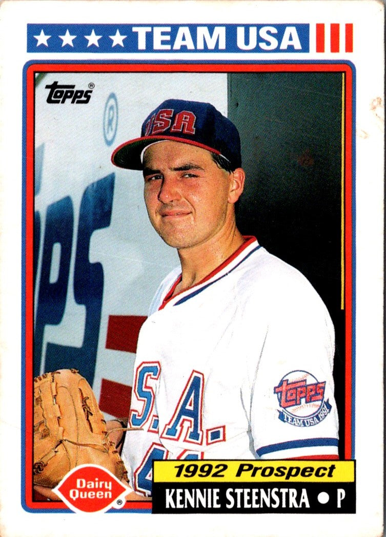 1992 Topps Dairy Queen Team USA Kennie Steenstra