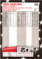 1988 Fleer Star Stickers Ron Darling #100