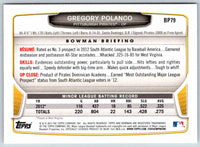 2013 Bowman Gregory Polanco #BP79