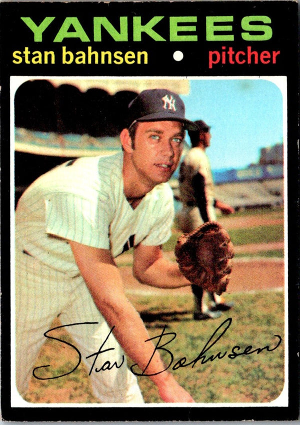 1971 Topps Stan Bahnsen #184 VG