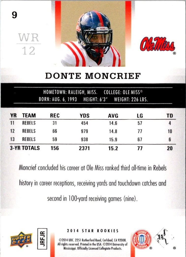 2014 Upper Deck Star Rookies Box Set SP Donte Moncrief