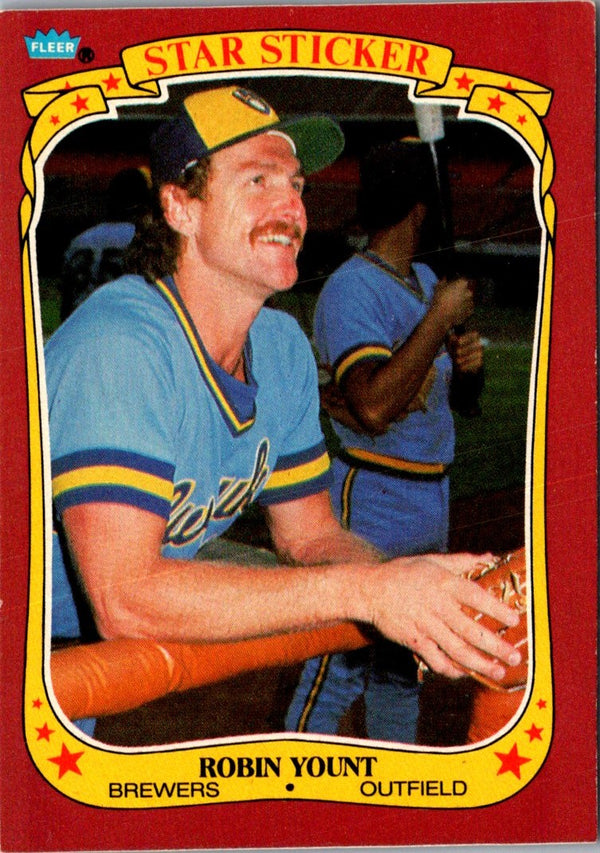 1986 Fleer Star Stickers Robin Yount #131