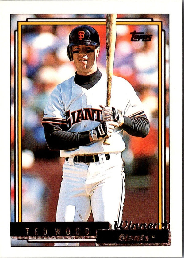 1992 Topps Ted Wood #358 Rookie