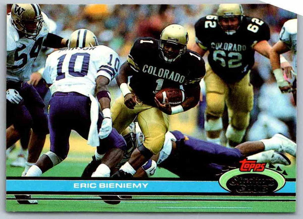 1991 Topps Stadium Club Football Eric Bieniemy #391