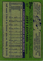 1982 Topps Jeff Leonard #47