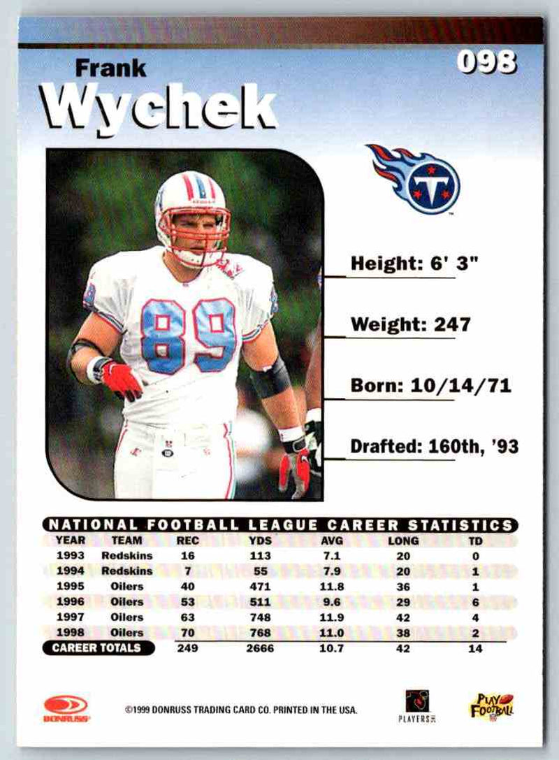 1999 Donruss Elite Frank Wycheck