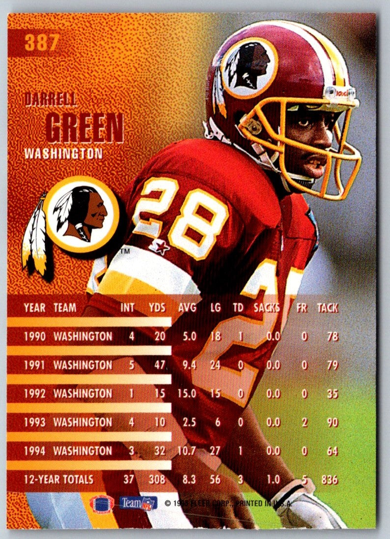 1989 Washington Redskins Police Darrell Green