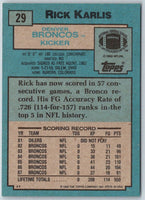 1989 Topps American/UK Ricky Sanders #29