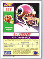 1990 Score A.J. Johnson #157