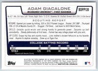 2012 Bowman Adam Giacalone #BDPP120