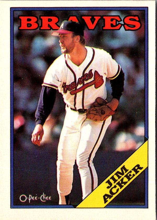 1988 O-Pee-Chee Jim Acker #293