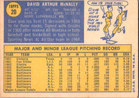 1970 Topps Dave McNally #20 EX-MT+