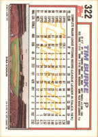 1992 Topps Tim Burke #322