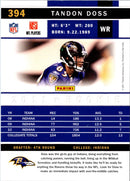 2011 Score Tandon Doss