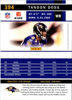 2011 Score Tandon Doss #394 Rookie