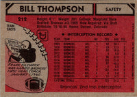 1980 Topps Bill Thompson #212