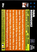 2007 Topps Updates & Highlights Ivan Rodriguez