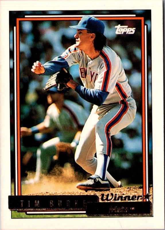 1992 Topps Tim Burke #322