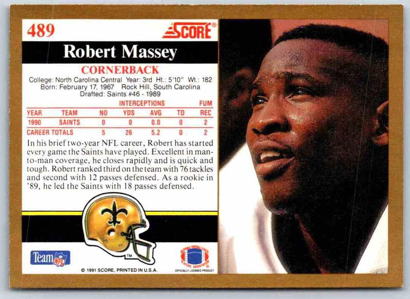 1991 Score Robert Massey