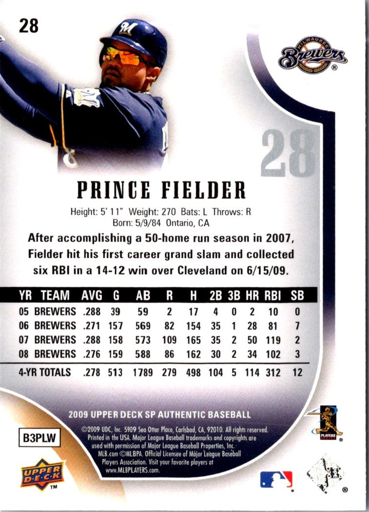 2009 Finest Prince Fielder