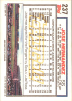 1992 Topps Jose Hernandez #237 Rookie