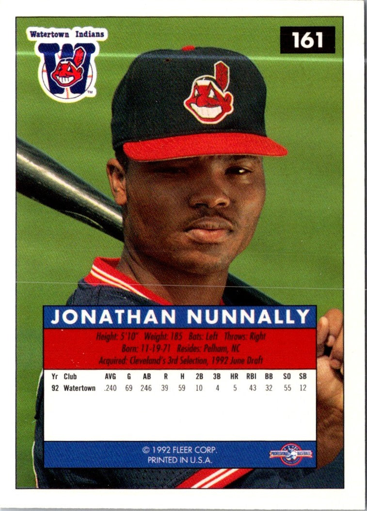 1992 Fleer Excel Jon Nunnally