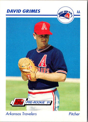 1991 Line Drive AA David Grimes #35