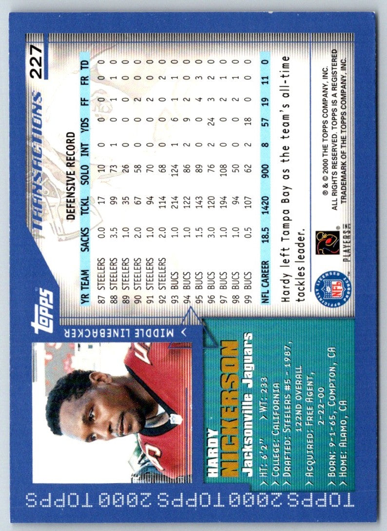 2000 Topps Hardy Nickerson