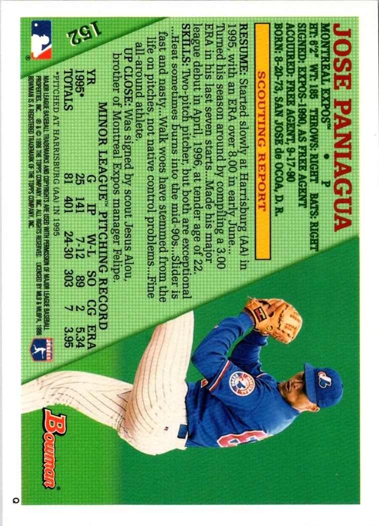 1996 Bowman Jose Paniagua