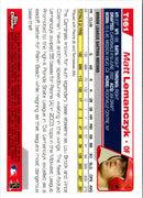 2004 Topps Traded & Rookies Matt Lemanczyk