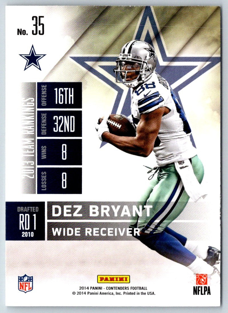 2014 Panini Contenders Dez Bryant