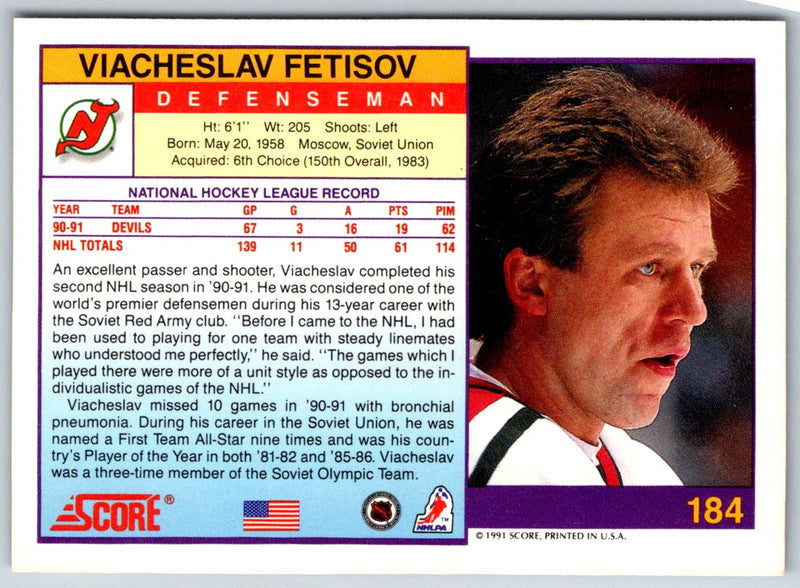 1991 Score Viacheslav Fetisov