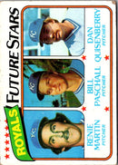 1980 Topps Royals Future Stars - Renie Martin/Bill Paschall/Dan Quisenberry