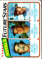 1980 Topps Royals Future Stars - Renie Martin/Bill Paschall/Dan Quisenberry #667 Rookie