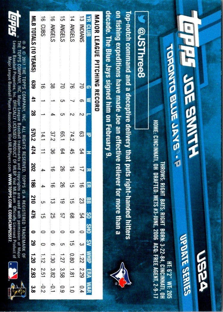 2017 Topps Update Joe Smith