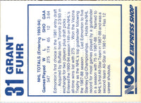 1993 NOCO Buffalo Sabres Grant Fuhr #NNO