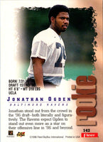 1996 Fleer Metal Jonathan Ogden #142 Rookie