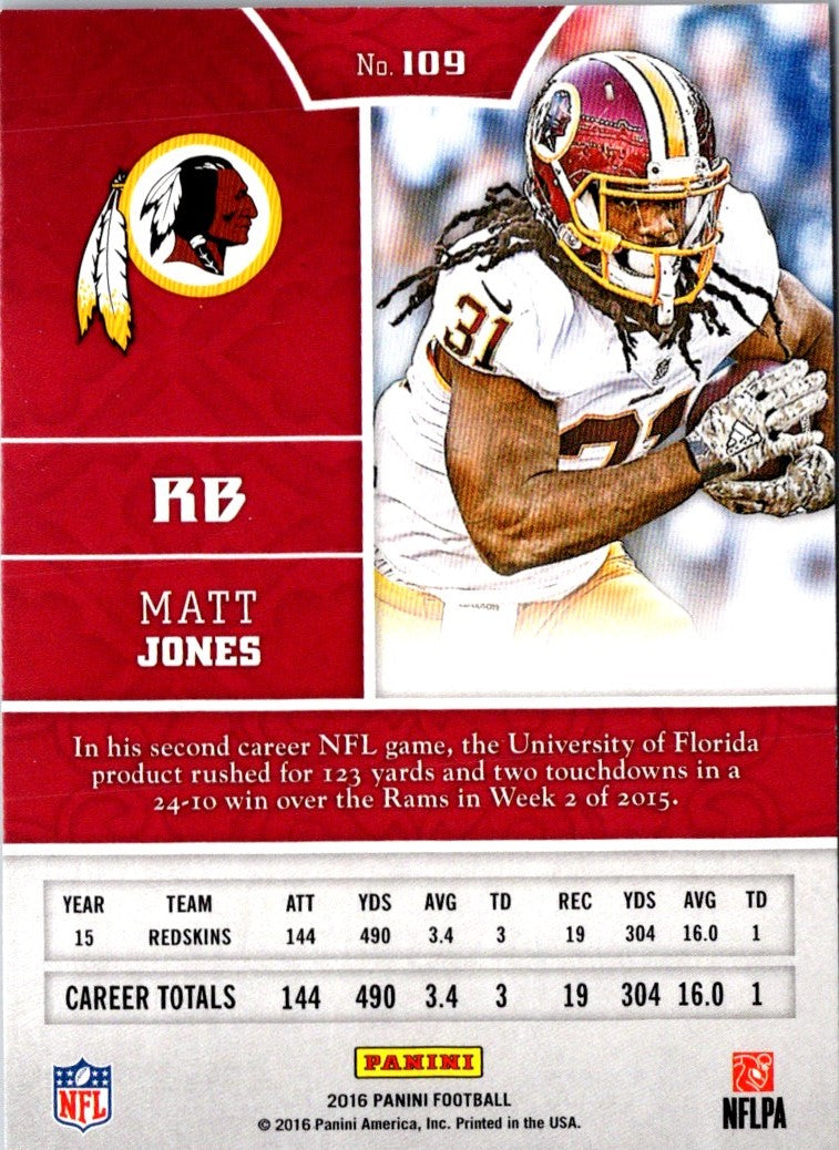 2016 Panini Matt Jones