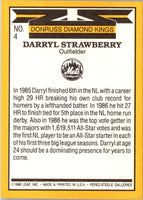 1987 Leaf Darryl Strawberry #4