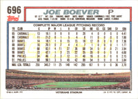 1992 Topps Joe Boever #696